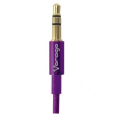 CABLE AUXILIAR VORAGO CAB-115 MORADO METALICO 3.5MM A 3.5 MM BOLS grande