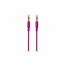 CABLE AUXILIAR VORAGO CAB-115 ROSA METALICO 3.5MM A 3.5 MM BOLSA grande