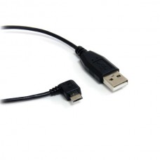 CABLE CARGADOR 0.9M USB 2.0 SMARTPHONE MICROUSB B ACODADO   . grande