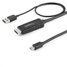 CABLE CONVERTIDOR HDMI A MINI DP 1M - ALIMENTADO USB - 4K 30HZ grande