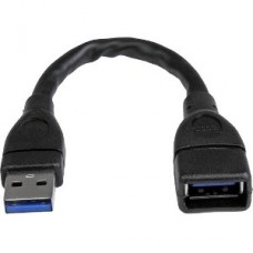 CABLE DE 15CM EXTENSOR USB 3.0 USB SUPERSPEED NEGRO grande