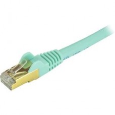 CABLE DE 30CM DE RED ETHERNET CAT6 BLINDADO AQUA STP grande