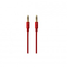 CABLE DE AUDIO VORAGO CAB-108 3.5 MM REDONDO METALICO ROJO grande