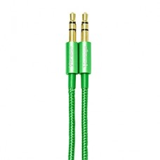 CABLE DE AUDIO VORAGO CAB-108 3.5 MM REDONDO METALICO ROSA grande