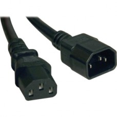 CABLE DE EXTENSION COMPUTADORA PC C14/C13 10A 18AWG  0.61M     . grande