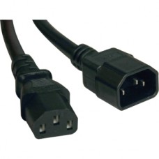 CABLE DE EXTENSION COMPUTADORA PC C14/C13 10A 18AWG  1.22M     . grande