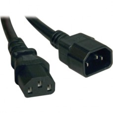 CABLE DE EXTENSION COMPUTADORA PC C14/C13 10A 18AWG  3.05M     . grande