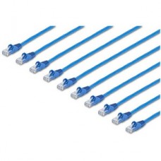 CABLE DE RED RJ45 CAT6 AZUL DE 1.5M - PACK DE 10 - SIN ENGANCHE grande