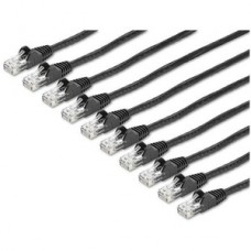 CABLE DE RED RJ45 CAT6 NEGRO 1.8M - PACK DE 10 - SIN ENGANCHE grande