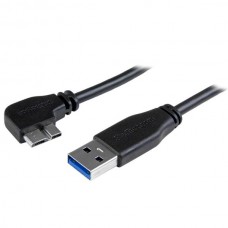 CABLE DELGADO 0.5M MICRO USB 3.0 ACODADO A IZQUIERDA A USB A . grande