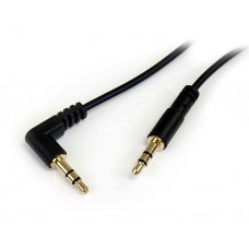 CABLE DELGADO 91CM AUDIO MINI JACK 3.5MM ANGULO DERECHO MACHO . grande