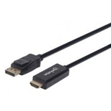 CABLE DISPLAYPORT - HDMI M-M 1080P  3.0M grande