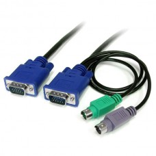 CABLE KVM 1.8M ULTRA DELGADO VGA PS2 HD15 MACHO A MACHO      . grande