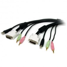 CABLE KVM USB DVI 4 EN 1 AUDIO Y MICROFONO - 6 PIES grande