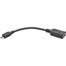 CABLE MICRO USB B DE 5 PINES A USB A OTG M/H 15.2CM grande