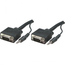 CABLE MONITOR SVGA 8MM HD15M-M 10.0M+AUD. grande