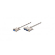 CABLE NULL MODEM DB9H- DB25M 1.8M  MOL                 . grande