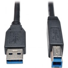 CABLE PARA DISPOSITIVO USB 3.0 SUPERSPEED AB M/M NEGRO 0.91 M grande