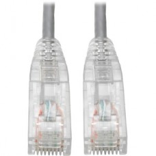 CABLE PATCH CAT6 UTP RJ45 M/M SNAGLESS MOLDEADO DLGDO GRIS 30.5CM grande