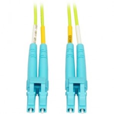 CABLE PATCH DE FIBRA ÓPTICA DÚPLEX LC/LC  10 M  OM5  VERDE LIMA grande