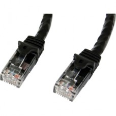 CABLE RED ETHERNET 50CM CAT6 RJ45 SNAGLESS GIGABIT NEGRO grande