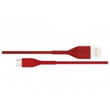 CABLE ROJO TIPO C PLANO USB 2.0 CARGADOR/TRANFERENCIA DE DATOS 1MT  grande