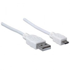 CABLE USB 2.0 A-MICRO B 1.0M BLANCO grande