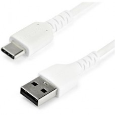 CABLE USB 2.0 A USB-C DE 1 M BLANCO - CON FIBRA ARAMIDA grande