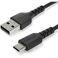 CABLE USB 2.0 A USB-C DE 1 M NEGRO - CON FIBRA ARAMIDA