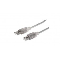 CABLE USB A-B 5.0M IMPRESORA PLATA grande