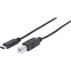 CABLE USB-C V2.0  C-B 1.0M NEGRO 480MBPS grande