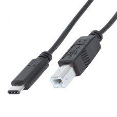 CABLE USB-C V2.0  C-B 2.0M NEGRO 480MBPS grande