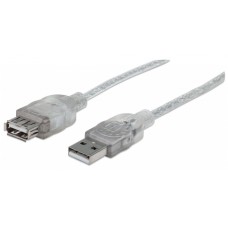 CABLE USB V2.0 EXT. 4.5M PLATA .                               . grande