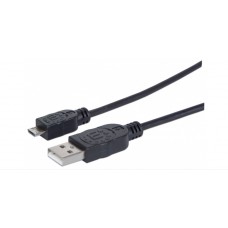 CABLE USB V2 A-MICRO B  BLISTER PVC 1.0M NEGRO. grande