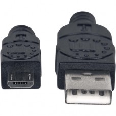 CABLE USB V2 A-MICRO B  BOLSA PVC 1.0M NEGRO. grande