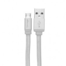 CABLE USB VORAGO CAB-113 BLANCO USB 2 A MICRO USB 1METROS BOLSA grande