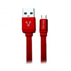 CABLE USB VORAGO CAB-113 ROJO U SB 2 A MICRO USB 1METROS BOLSA  . grande