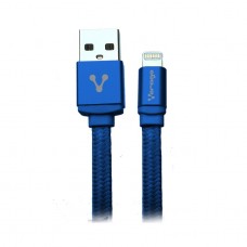 CABLE VORAGO CAB-119 AZUL USB-A PPLE LIGHTNING 1 METRO AZUL BOLSA grande