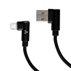 CABLE VORAGO CAB-305 USB A MICR USB 2.4A 90 GRADOS NEGRO grande