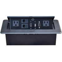 CAJA DE CONEXIÓN PARA MESA CON ENCHUFE  USB  RED  HDMI VGA CAJA DE CONEXIÓN PARA MESA CON ENCHUFE  USB  RED  HDMI VGA