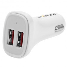 CARGADOR DE COCHE USB DOS PUERTOS 24W 4.8A BLANCO grande