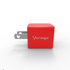 CARGADOR P/PARED VORAGO AU-105 CON 1 PUERTO USB ROJO grande