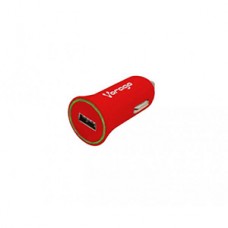 CARGADOR PARA AUTO VORAGO AU-1 01 CON 1 PUERTO USB ROJO grande