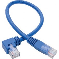 CBLE PTCH CAT6 UTP RJ45 ÁNGULO DERECHA 30.5 CM M/M MOLDEADO AZUL grande