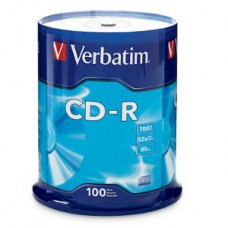 CD-R 52X 700MB 80MIN GRABABLE 100 PZAS CAMPANA VERBATIM grande