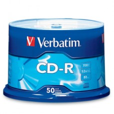 CD-R 52X 700MB 80MIN GRABABLE 50 PZAS CAMPANA VERBATIM grande