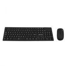 COMBO INALAMBRICO: TECLADO Y MOUSE - BLACK ROUND KIT grande