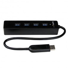 CONCENTRADOR HUB USB 3.0 4 PUERTOS PORTATIL NEGRO grande