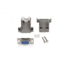 CONECTOR DSUB DB9 SERIAL HEMBRA CON CARCASA PLASTICA grande