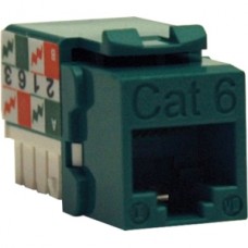 CONECTOR KEYSTONE JACK 110 PUNCHDOWN CAT6/CAT5E  VERDE     . grande